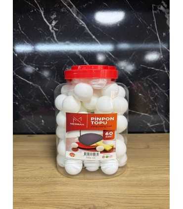 MRB-416 BEYAZ PİNPON TOPU 60LI*24
