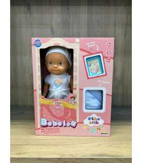 SUN S01005683 SUN-SABC-DZM-BEBEK SET BEBELOU THE CRIB SESLİ AĞLAYAN 30 CM