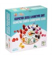 AHŞAP GEOMETRİK ŞEKİLLİ LAGORİTMİK SAAT 